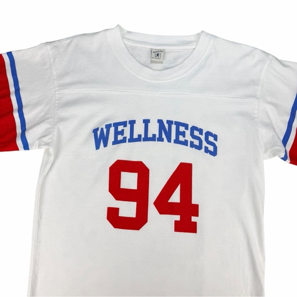 Sporty & Rich Women's Cotton Wellness 94 Rugby Cotton Crew Neck T-Shirt Size M - Picture 3 of 7